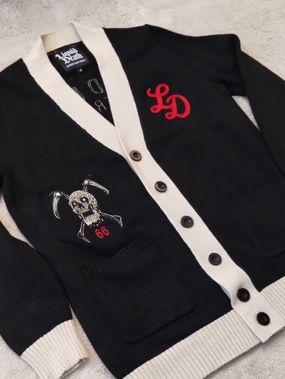 Oversized Liquid Death Cardigan - Picture 2 of 6